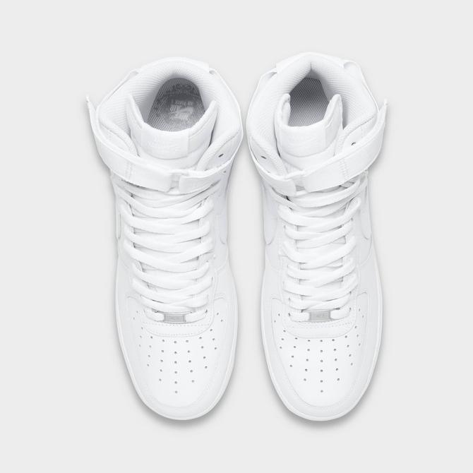 White high top sales air force ones mens