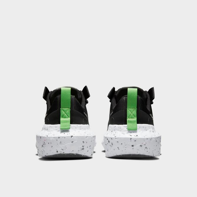 Left view of Women's Nike Crater Impact Casual Shoes in Black/Iron Grey/Off Noir/Dark Smoke Grey/Mean Green Click to zoom