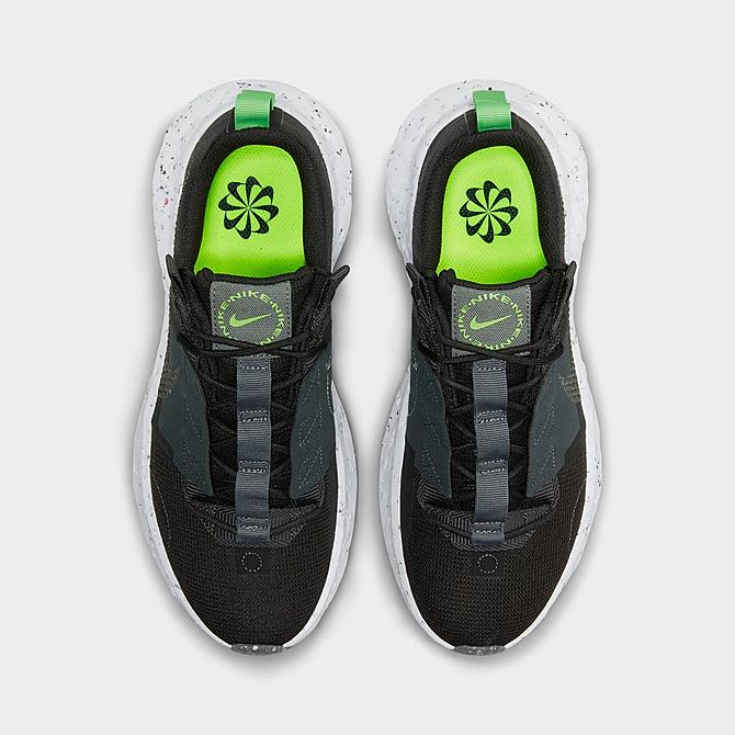 Back view of Women's Nike Crater Impact Casual Shoes in Black/Iron Grey/Off Noir/Dark Smoke Grey/Mean Green Click to zoom
