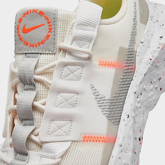 Front view of Women's Nike Crater Impact Casual Shoes in Summit White/Grey Fog/Platinum Tint Click to zoom