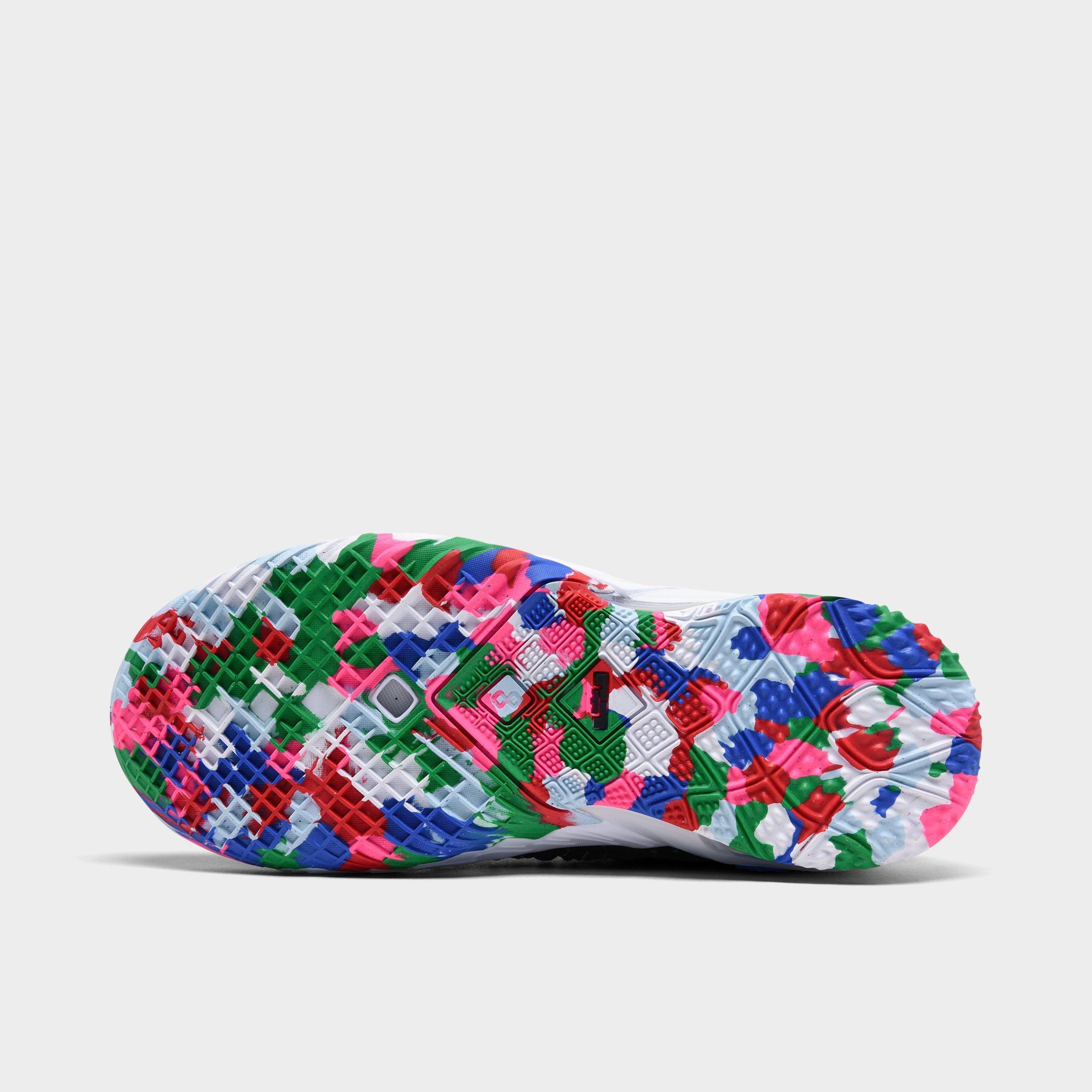 white basketball shoes for kids