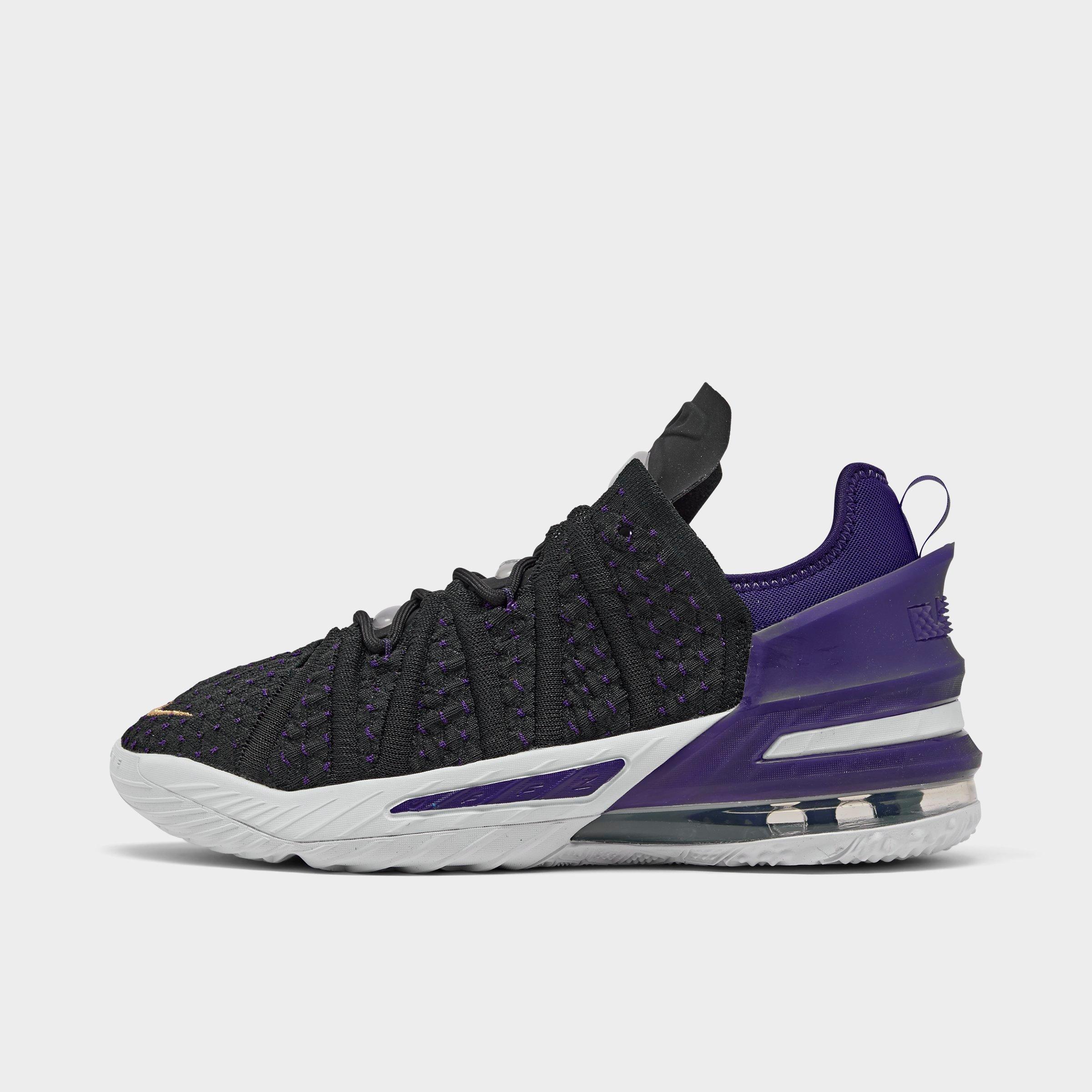 kids purple basketball shoes