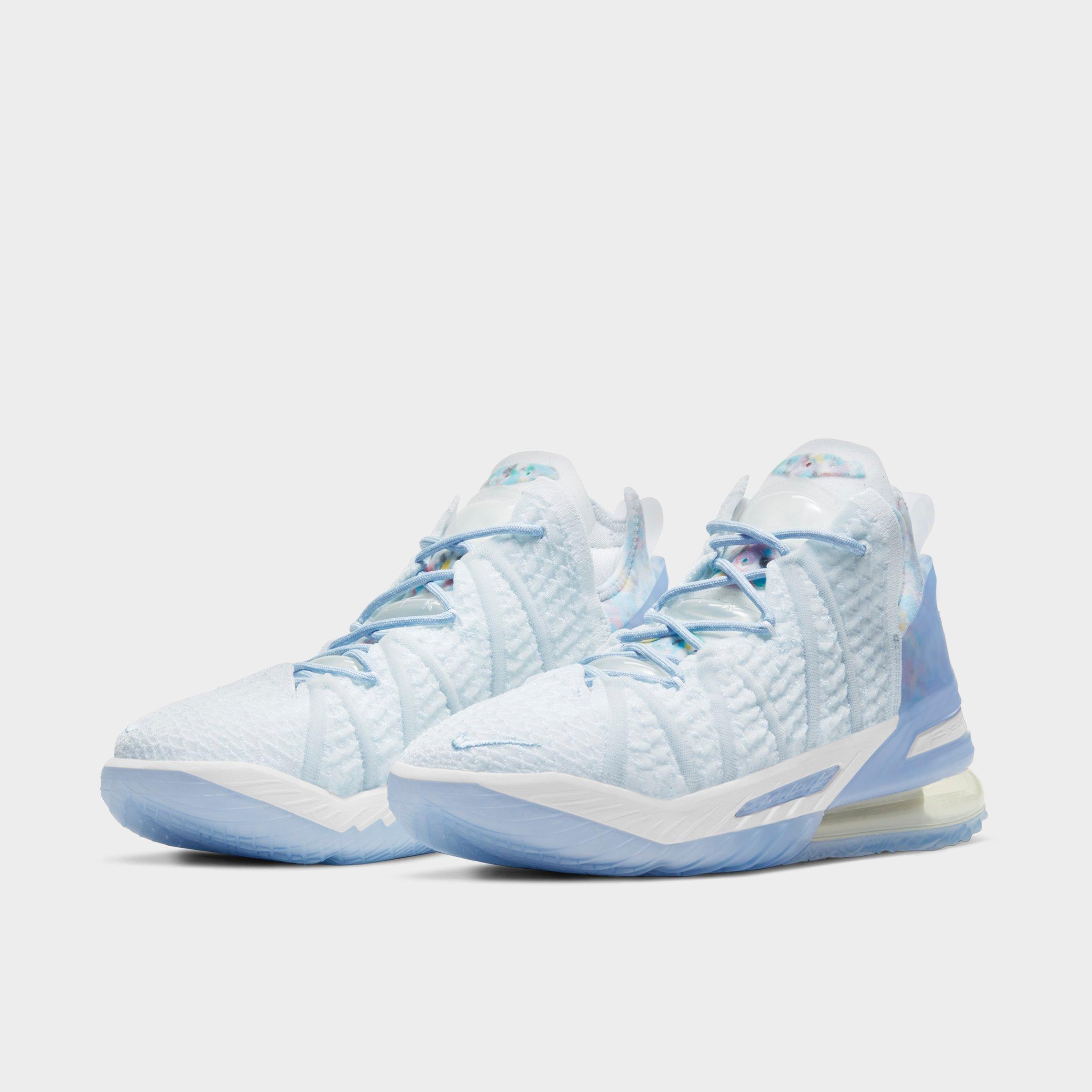 lebron 18 baby blue