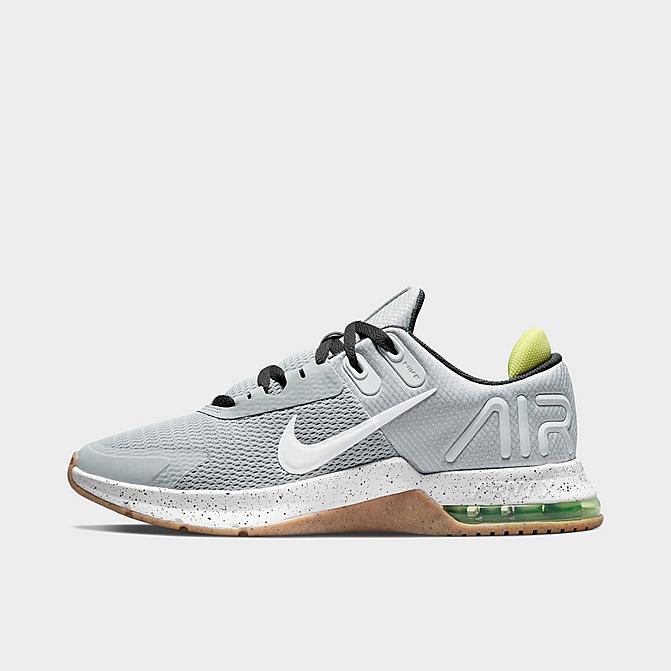 Right view of Men's Nike Air Max Alpha Trainer 4 Training Shoes in Light Smoke Grey/White/Dark Smoke Grey Click to zoom