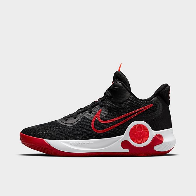 Right view of Nike KD Trey 5 IX Basketball Shoes in Black/White/Bright Crimson/University Red Click to zoom