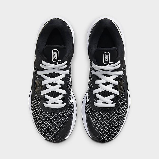 Back view of Nike Renew Elevate 2 Basketball Shoes in Black/White/Anthracite Click to zoom