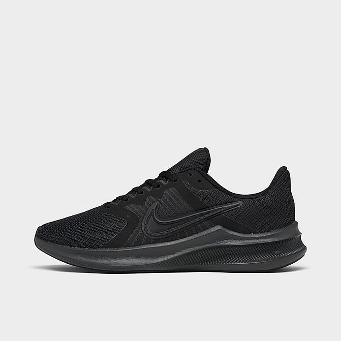 Right view of Women's Nike Downshifter 11 Running Shoes in Black/Particle Grey/Dark Smoke Grey Click to zoom