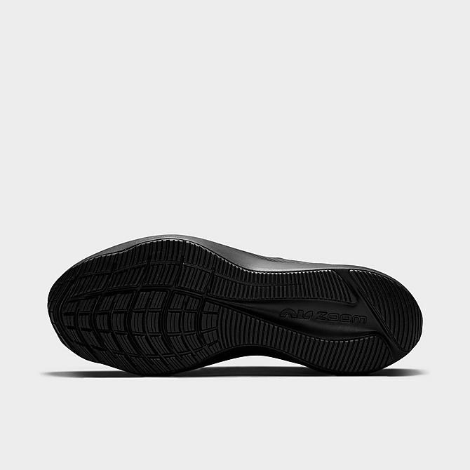 Bottom view of Men's Nike Air Zoom Winflo 8 Running Shoes in Black/Smoke Grey/Dark Smoke Grey Click to zoom