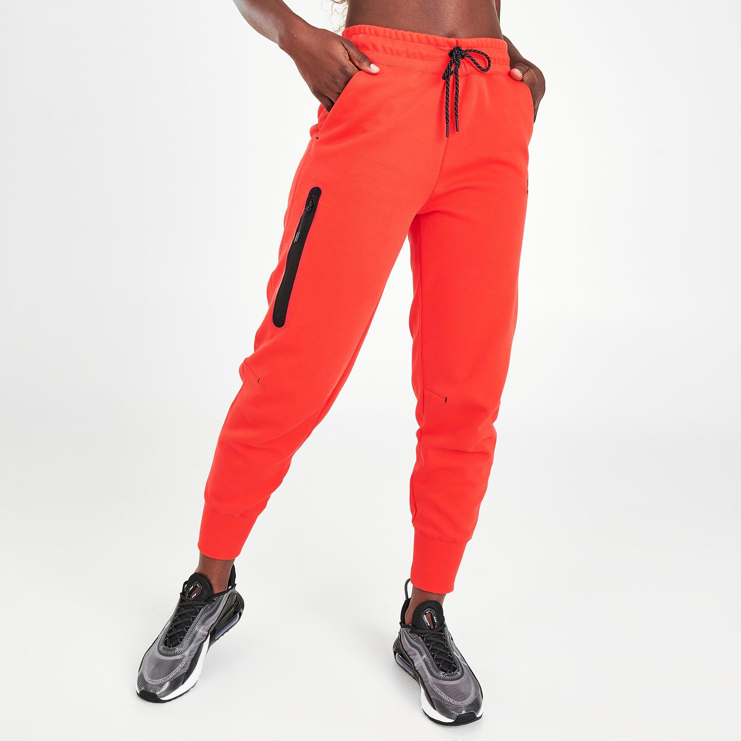 red nike sweatpants womens