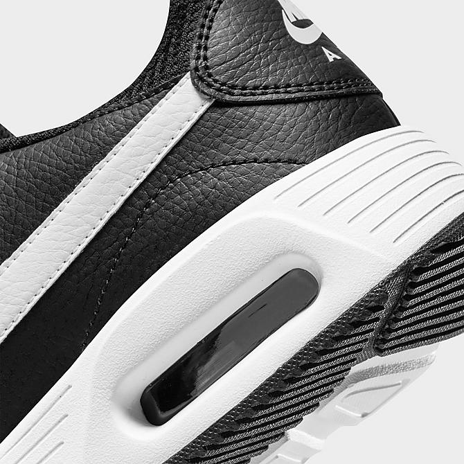 Front view of Men's Nike Air Max SC Casual Shoes in Black/Black/White Click to zoom