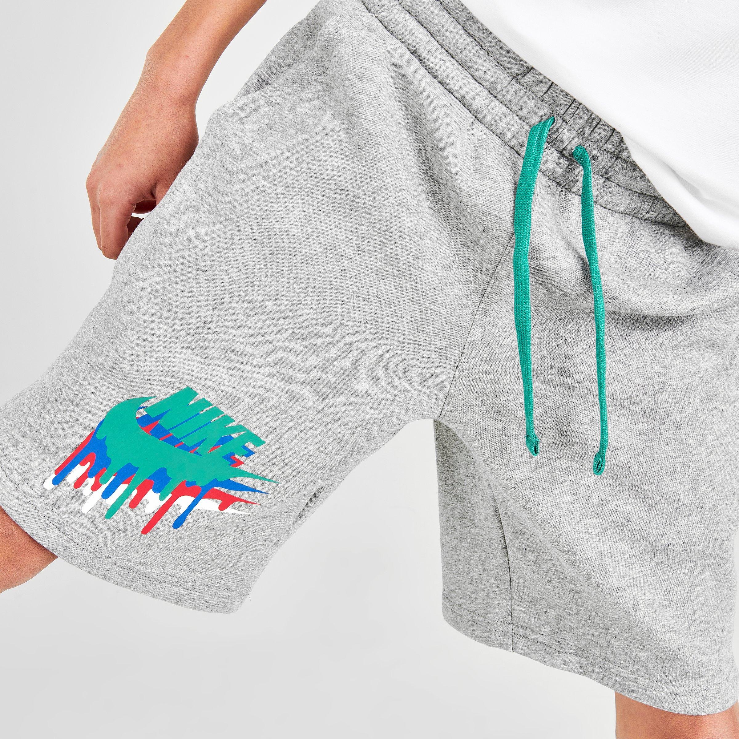 nike melted crayon fleece shorts