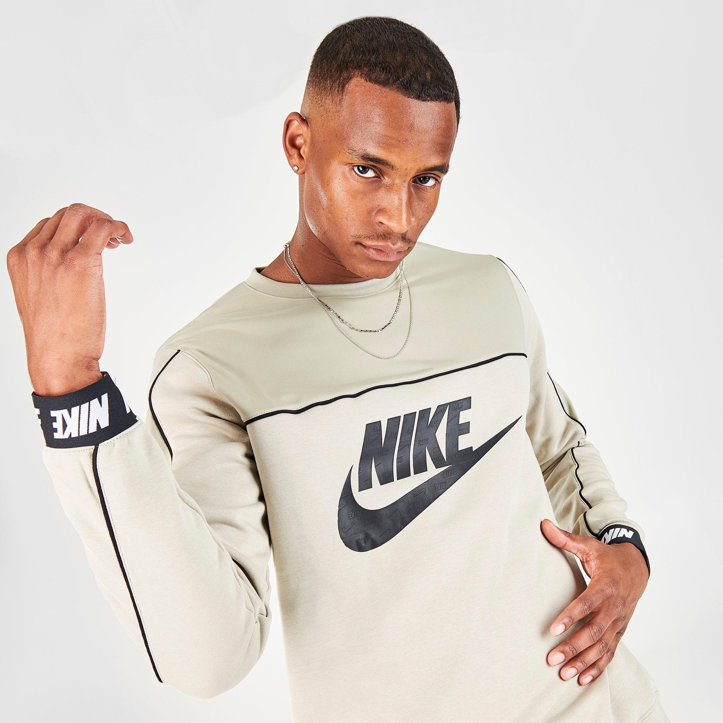 nike taped crew sweatshirt