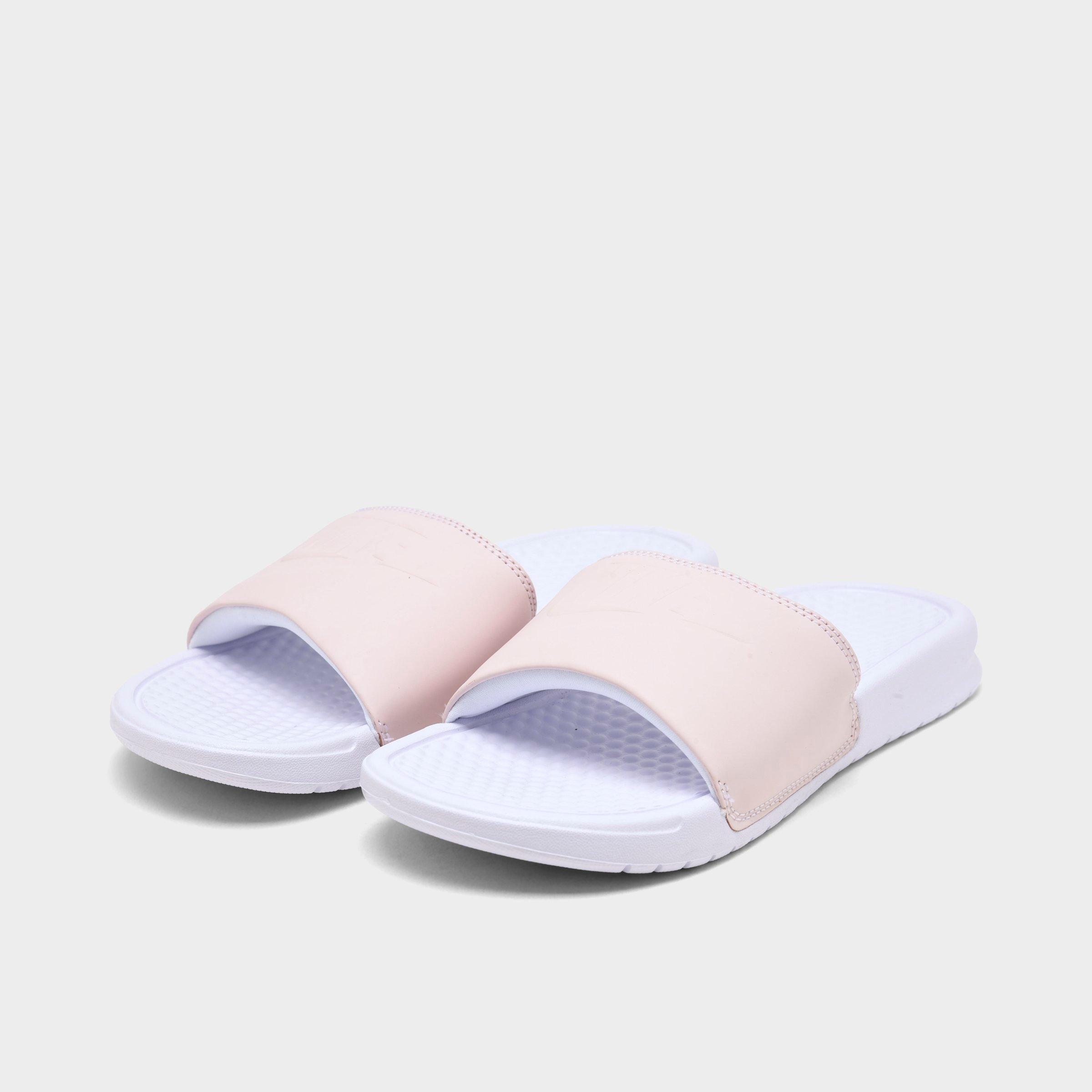pink slide sandals
