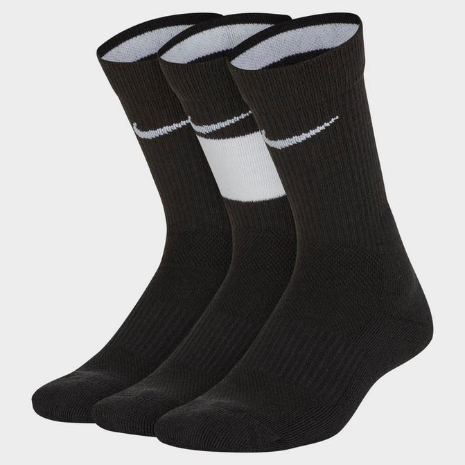 Nike Basketball 3pk socks in white