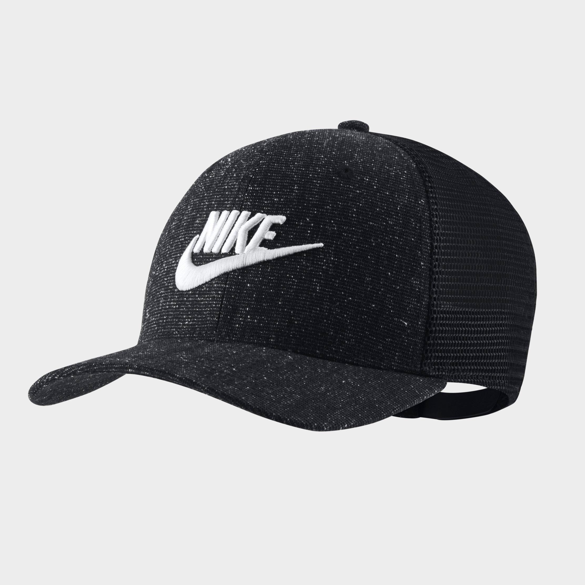 black nike trucker hat