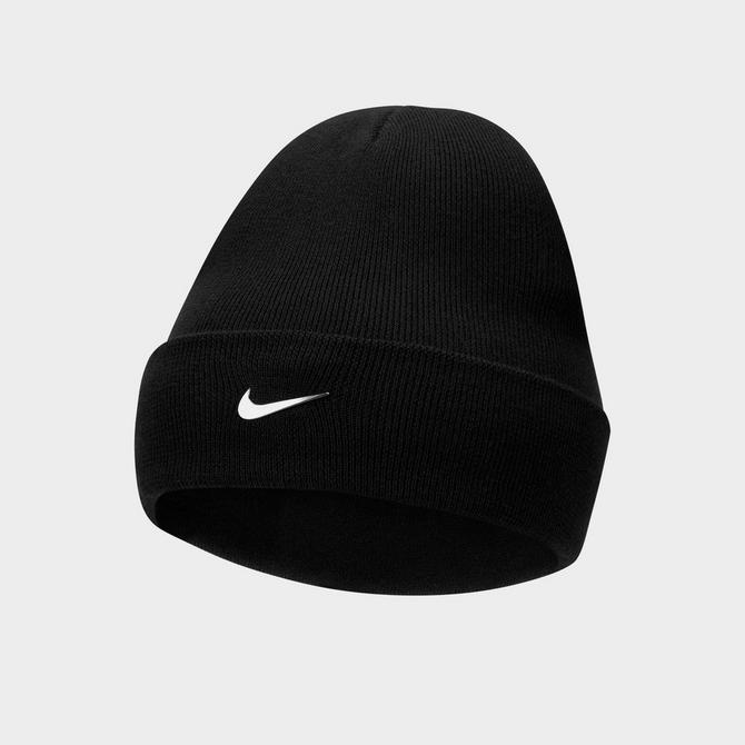 Nike swoosh store beanie black