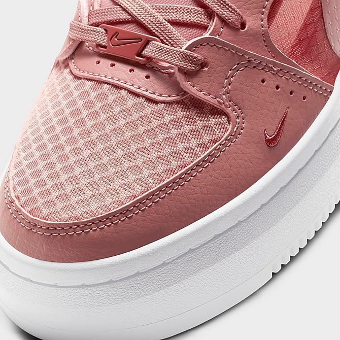 Front view of Women's Nike Court Vision Alta Casual Shoes in Rust Pink/Canyon Rust/White/Rust Pink Click to zoom