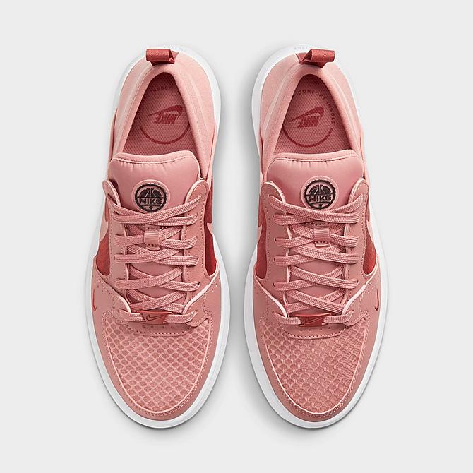 Back view of Women's Nike Court Vision Alta Casual Shoes in Rust Pink/Canyon Rust/White/Rust Pink Click to zoom