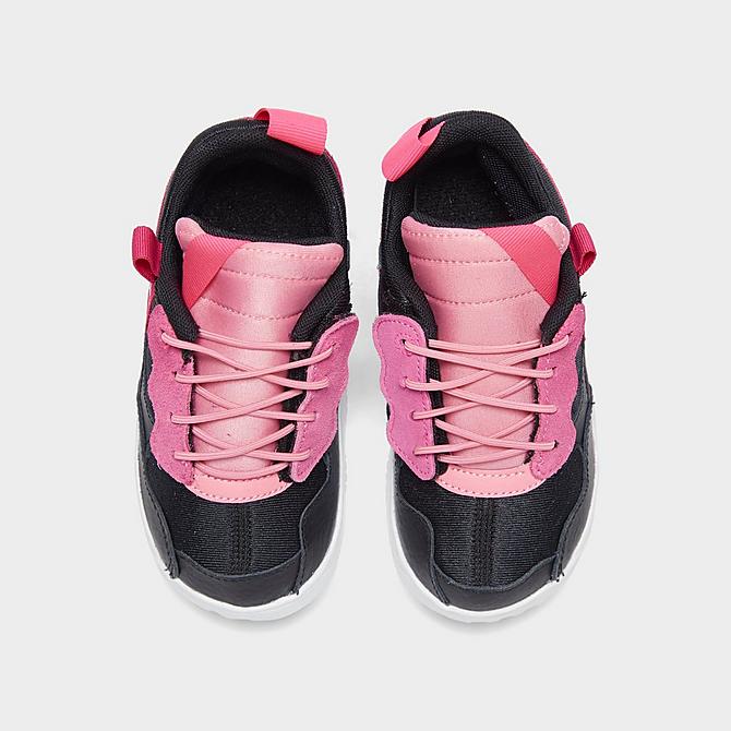 Back view of Kids' Toddler Jordan MA2 Casual Shoes in Black/Rush Pink/Coral Chalk/Pinksicle Click to zoom