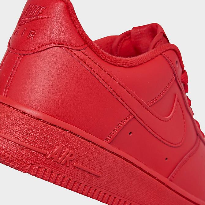 Front view of Nike Air Force 1 '07 LV8 1 Casual Shoes in University Red/University Red/Black Click to zoom