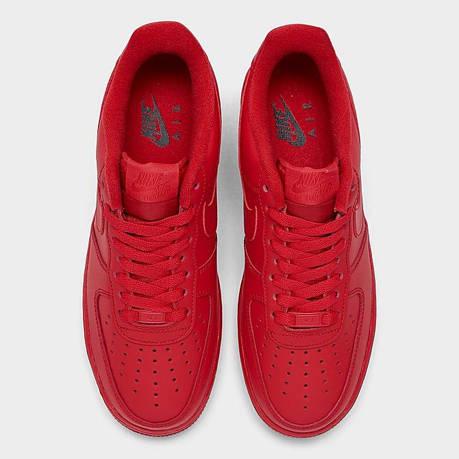 Back view of Nike Air Force 1 '07 LV8 1 Casual Shoes in University Red/University Red/Black Click to zoom