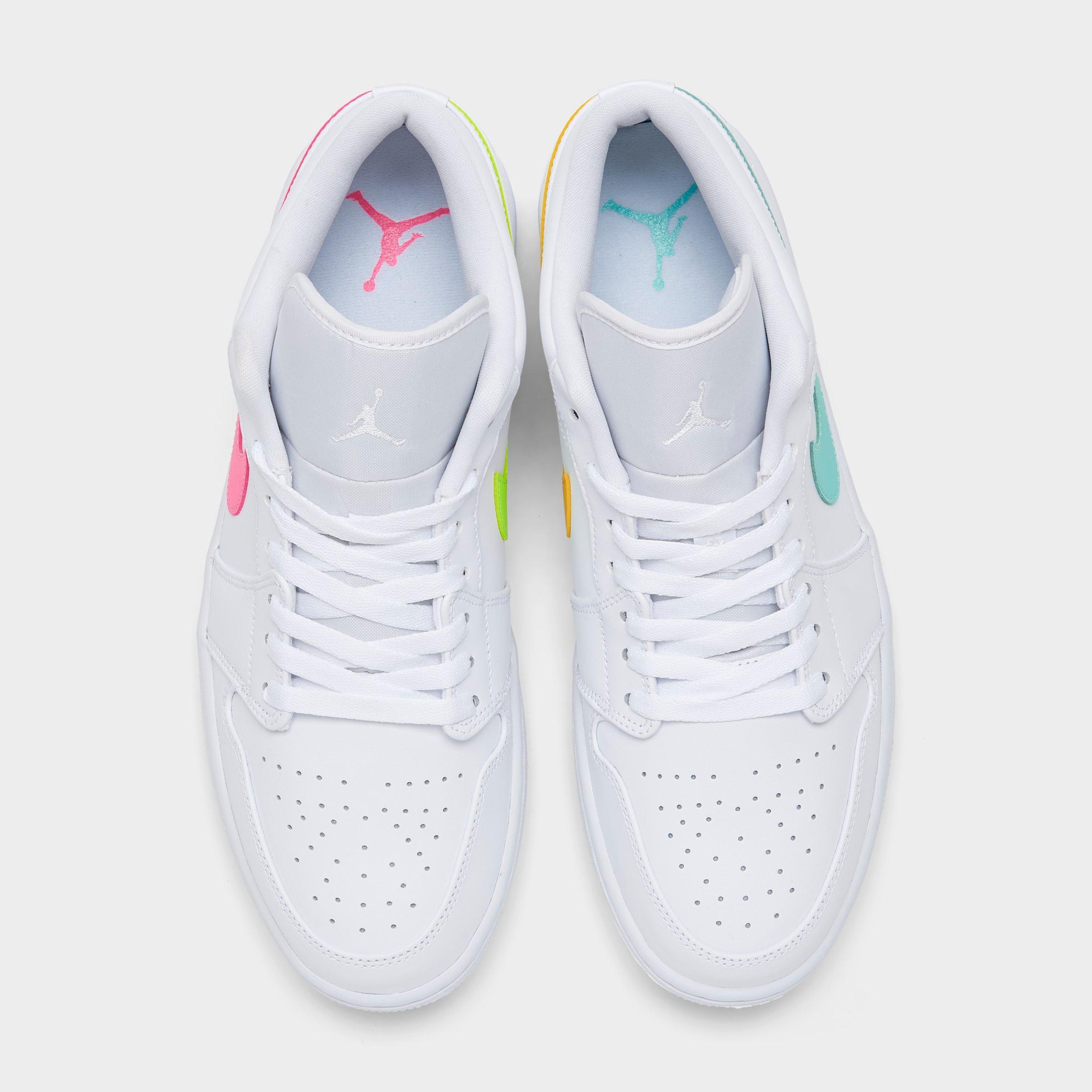 jordan aj 1 low white multi