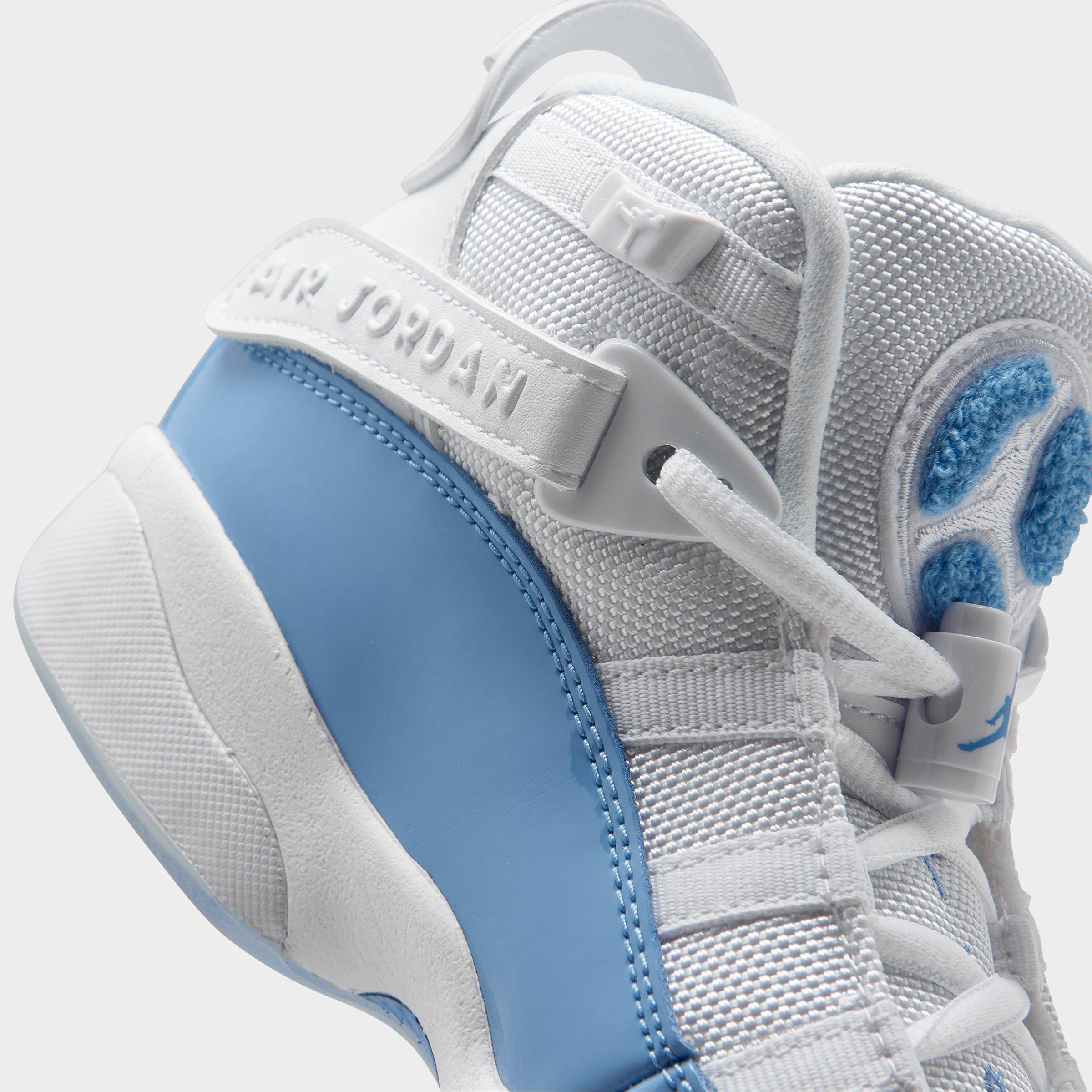 jordan 6 rings baby blue and white