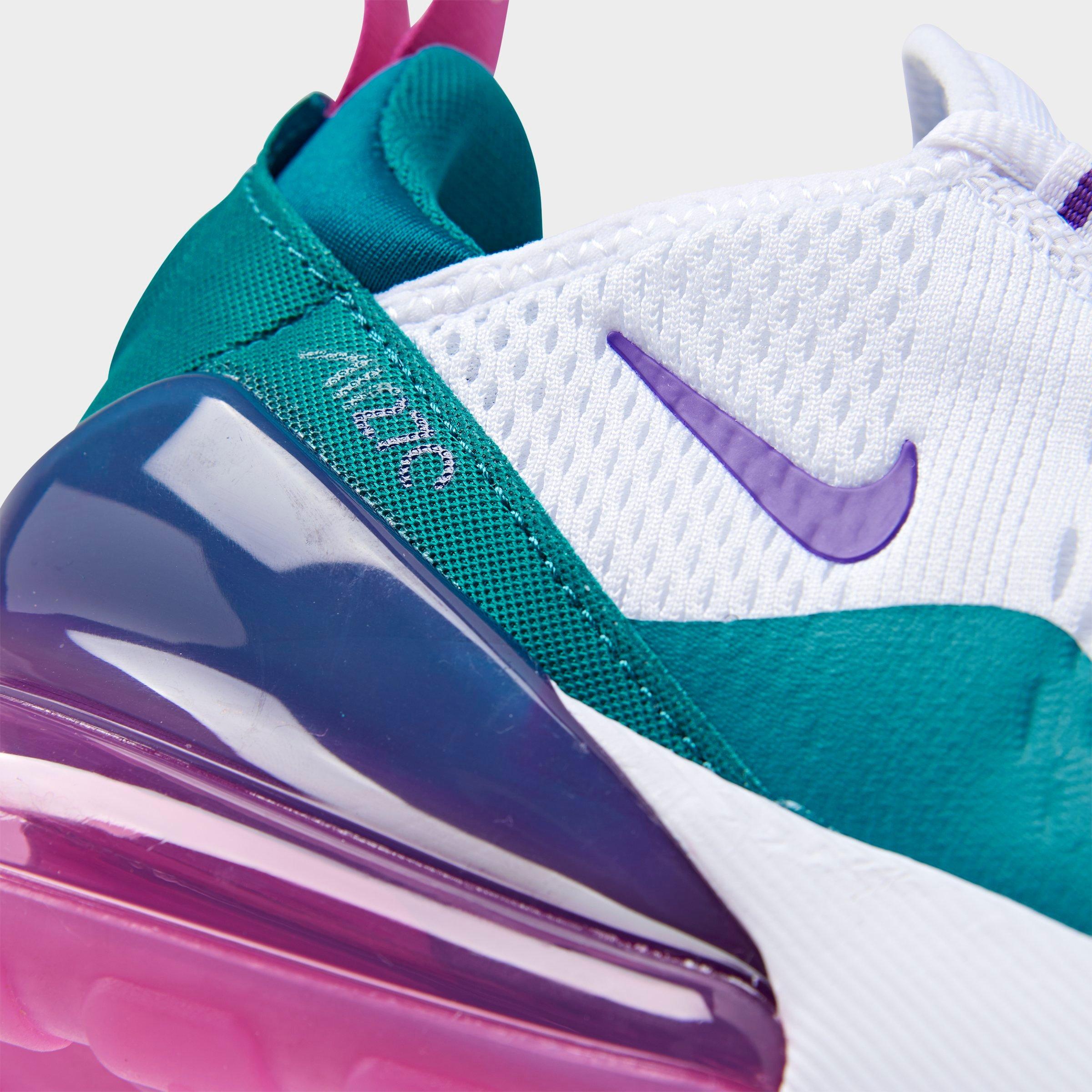 nike air max 270 teal and pink