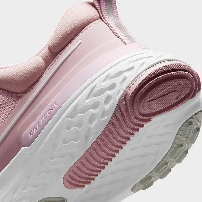 Front view of Women's Nike React Miler 2 Running Shoes in Plum Chalk/Pink Foam/White Click to zoom
