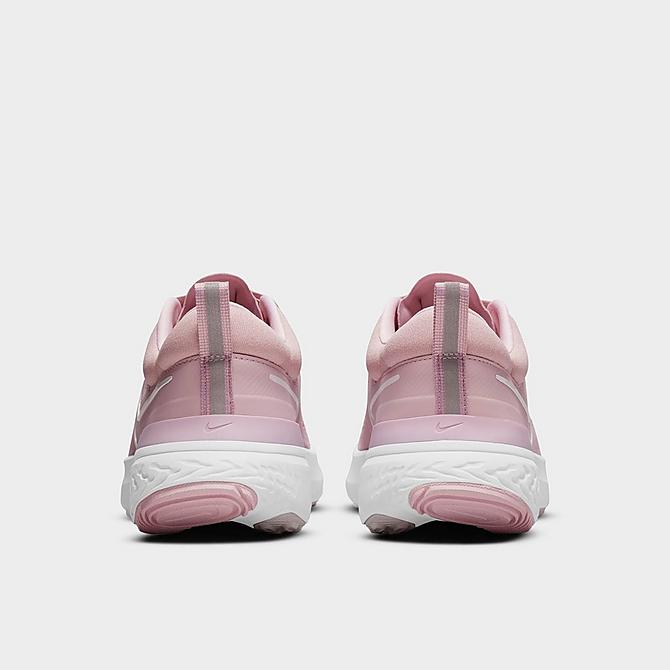 Left view of Women's Nike React Miler 2 Running Shoes in Plum Chalk/Pink Foam/White Click to zoom