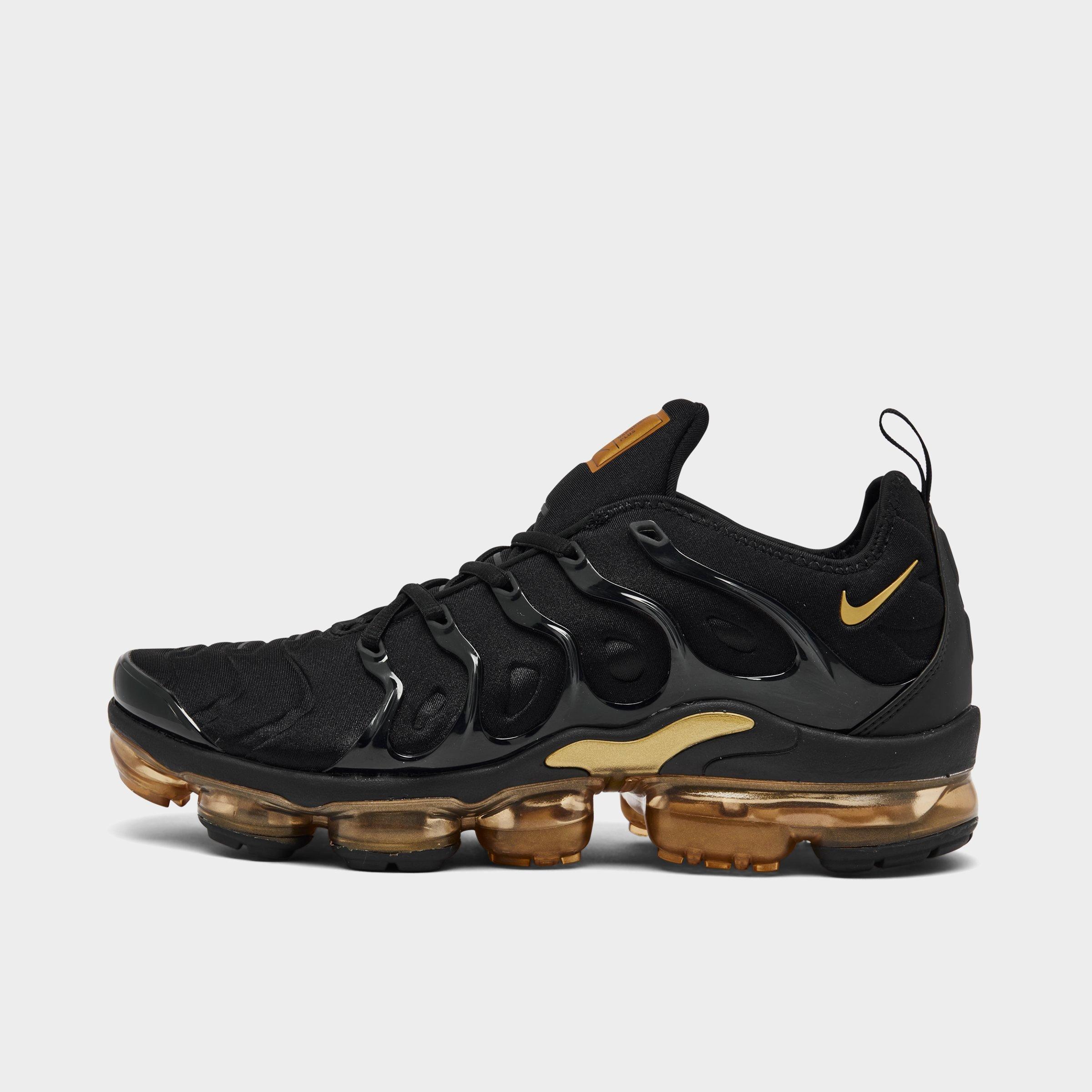 vapormax black metallic gold