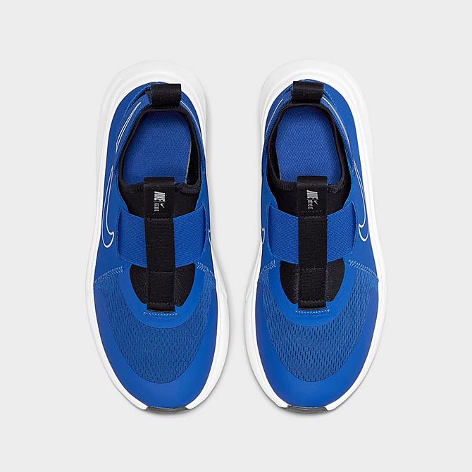 Back view of Boys' BIg Kids' Nike Flex Plus Running Shoes in Game Royal/Black/White Click to zoom
