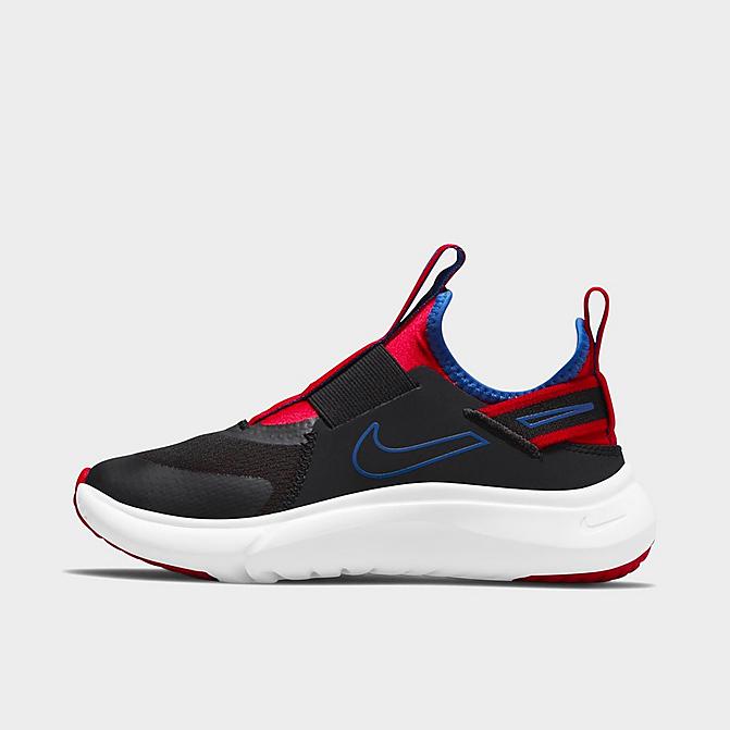 Right view of Boys' Little Kids' Nike Flex Plus Running Shoes in Black/Game Royal-University Red-White Click to zoom