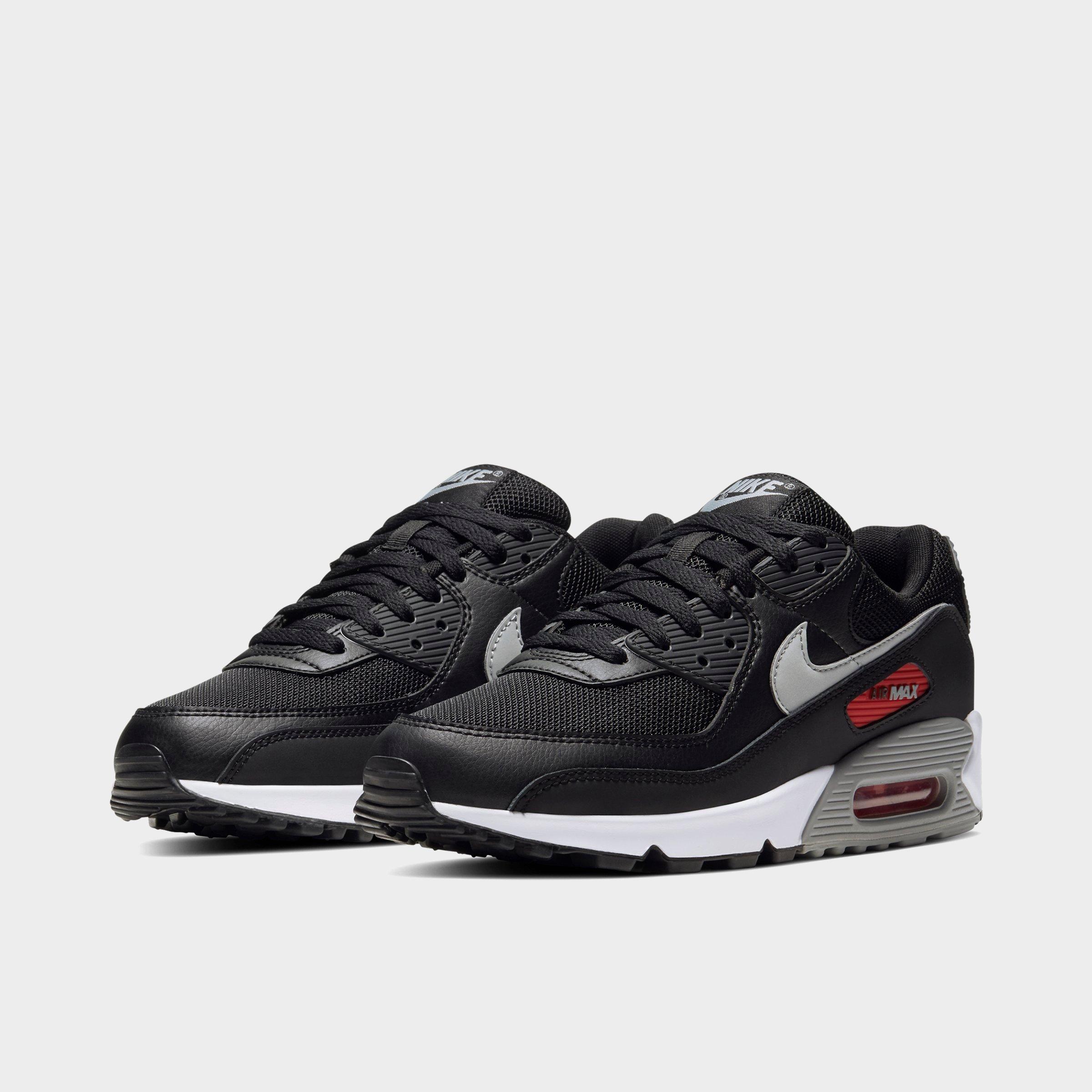 nike air max 90 essential grey black red