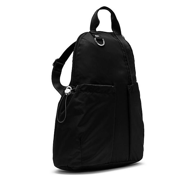 Alternate view of Women's Nike Sportswear Futura Luxe Mini Backpack in Black/Black/Dark Smoke Grey Click to zoom