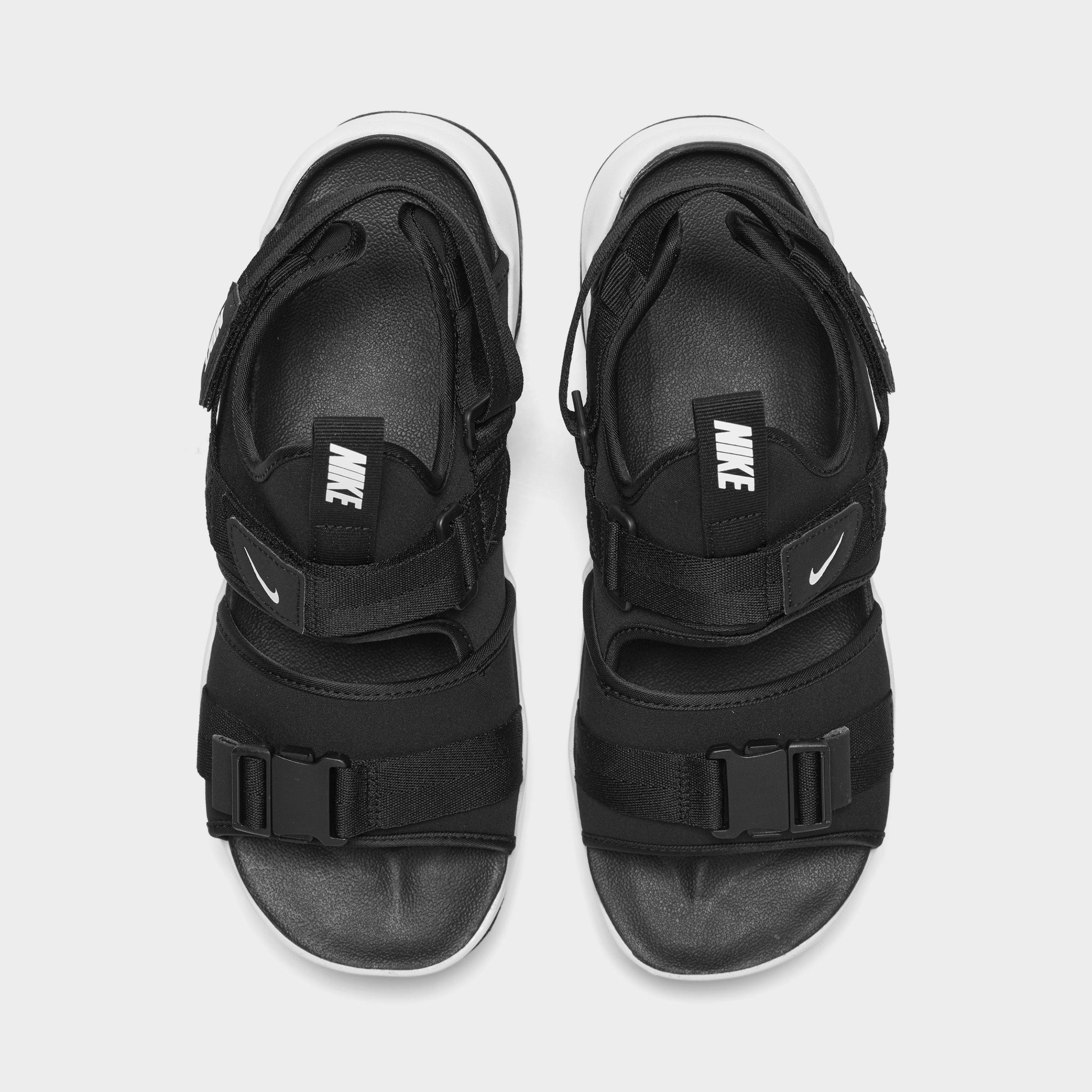 black nike strap sandals