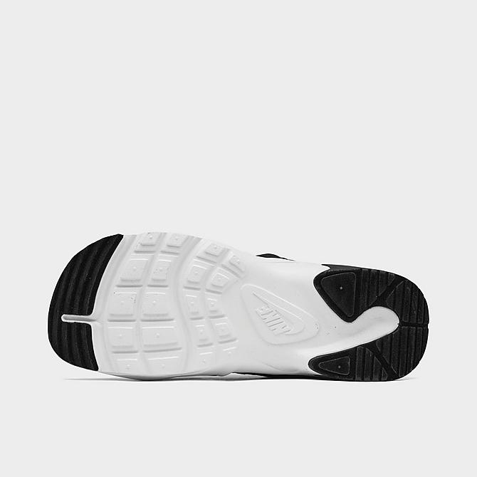 Bottom view of Men's Nike Canyon Adjustable Strap Sandals in Black/Black/White Click to zoom