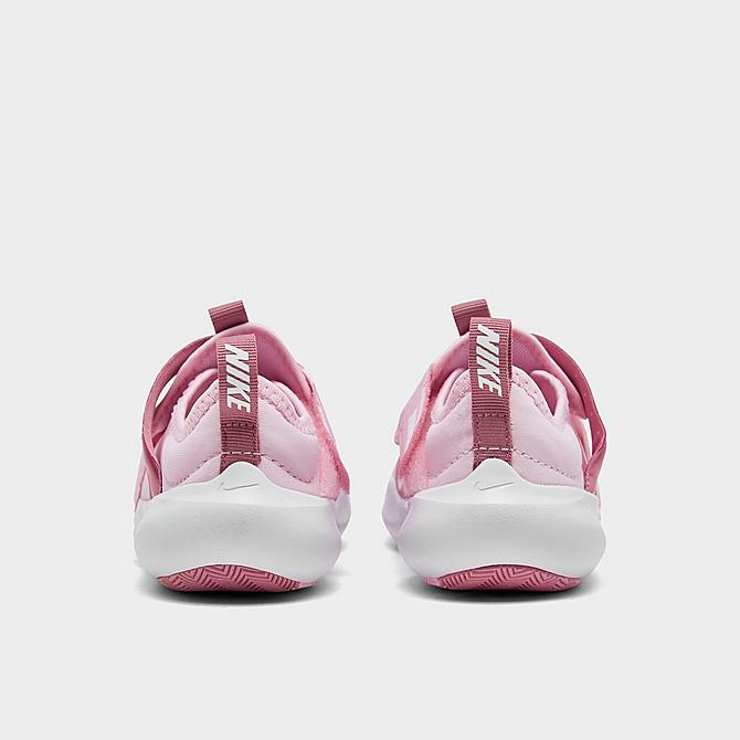 Left view of Girls' Toddler Nike Flex Advance Running Shoes in Hyper Pink/White/Elemental Pink/Pink Foam Click to zoom