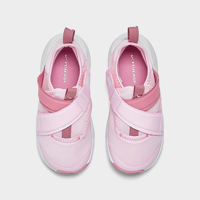 Back view of Girls' Toddler Nike Flex Advance Running Shoes in Hyper Pink/White/Elemental Pink/Pink Foam Click to zoom