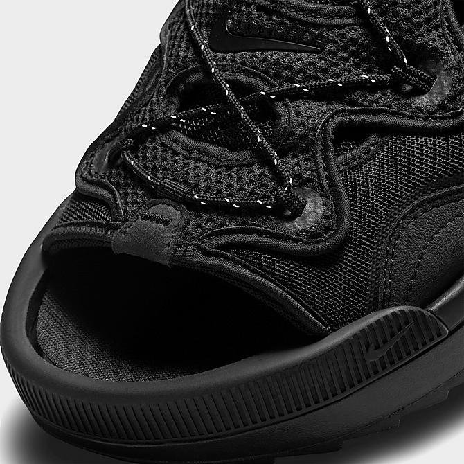 Front view of Men's Nike Offline 2.0 Slide Sandals in Black/Black/Black Click to zoom