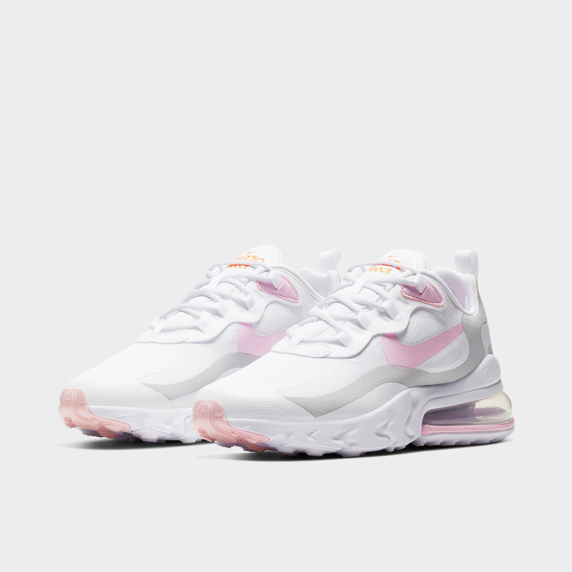 pink and white nike air max 270
