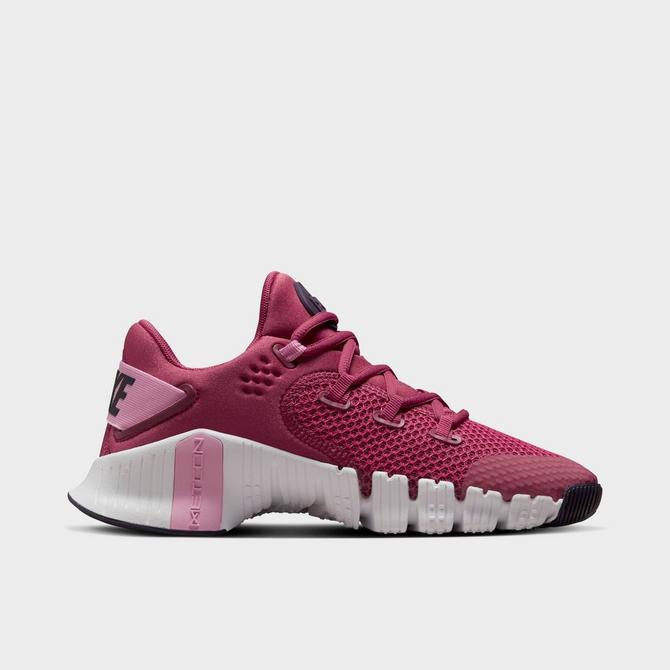 Women's metcon 4 clearance training shoes - white/silver/pink