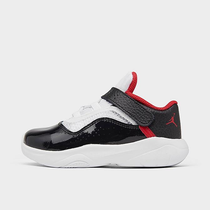 Right view of Kids' Toddler Air Jordan 11 CMFT Low Casual Shoes in White/University Red/Black Click to zoom