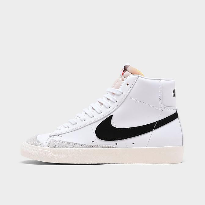 Right view of Women's Nike Blazer Mid '77 Casual Shoes in White/Black/Sail Click to zoom