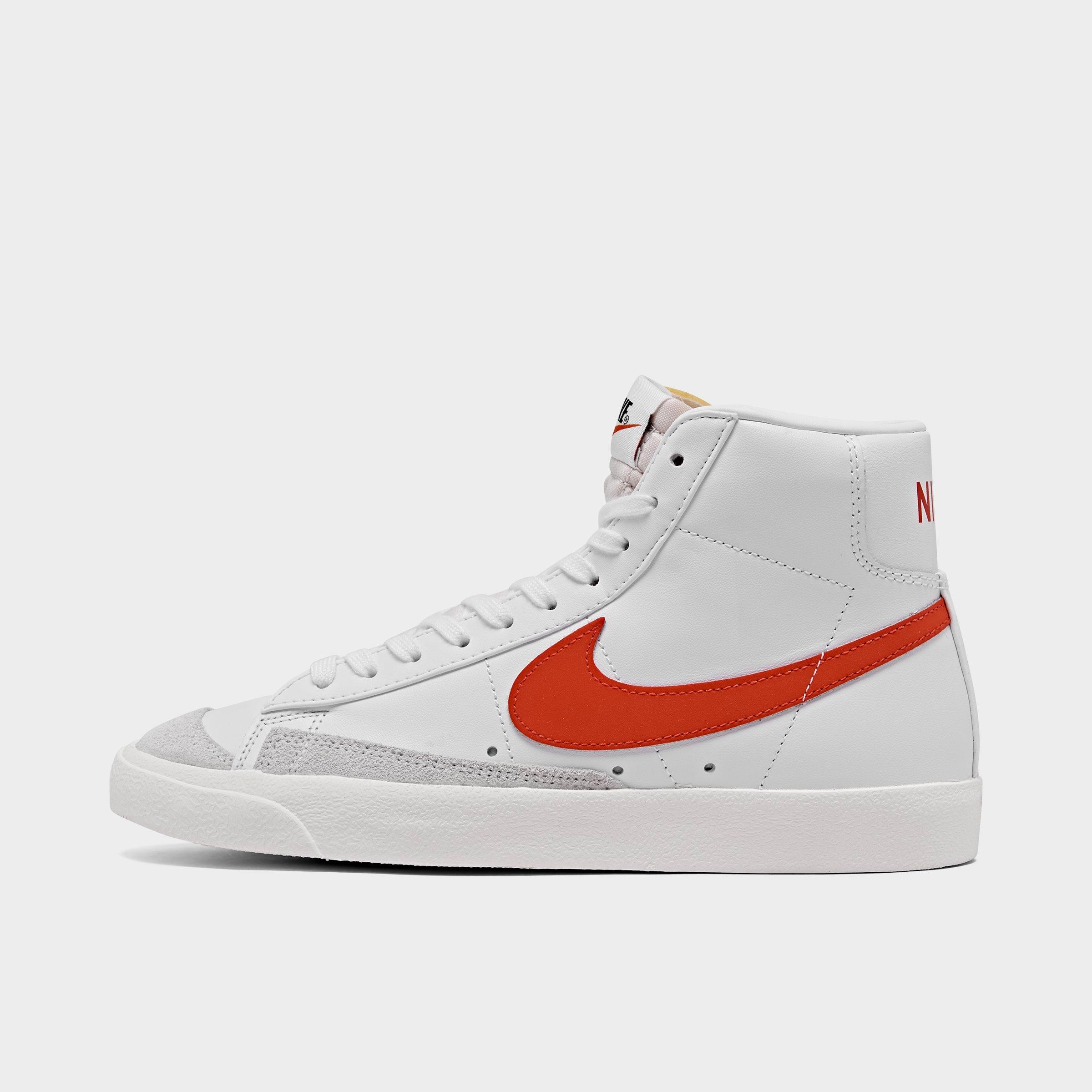 black and red nike blazers