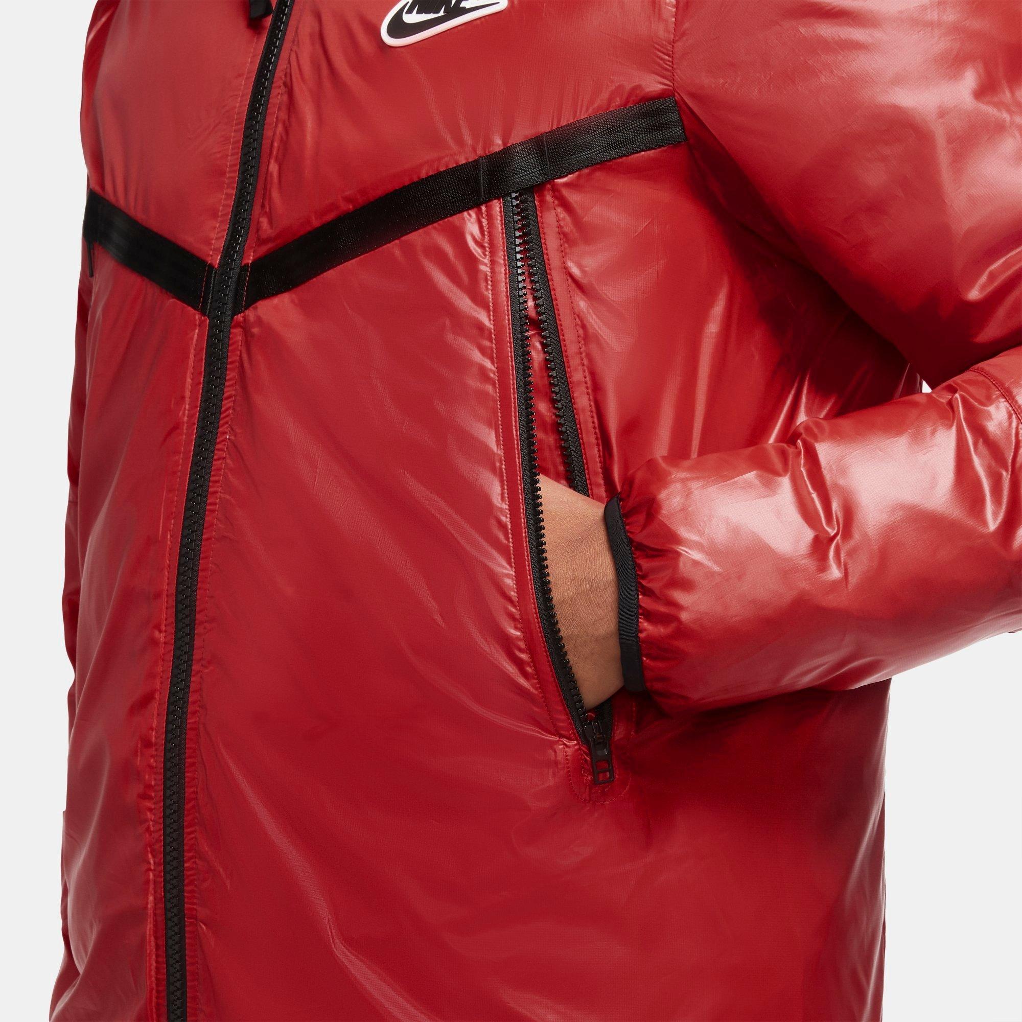 nike windrunner jacket red and black