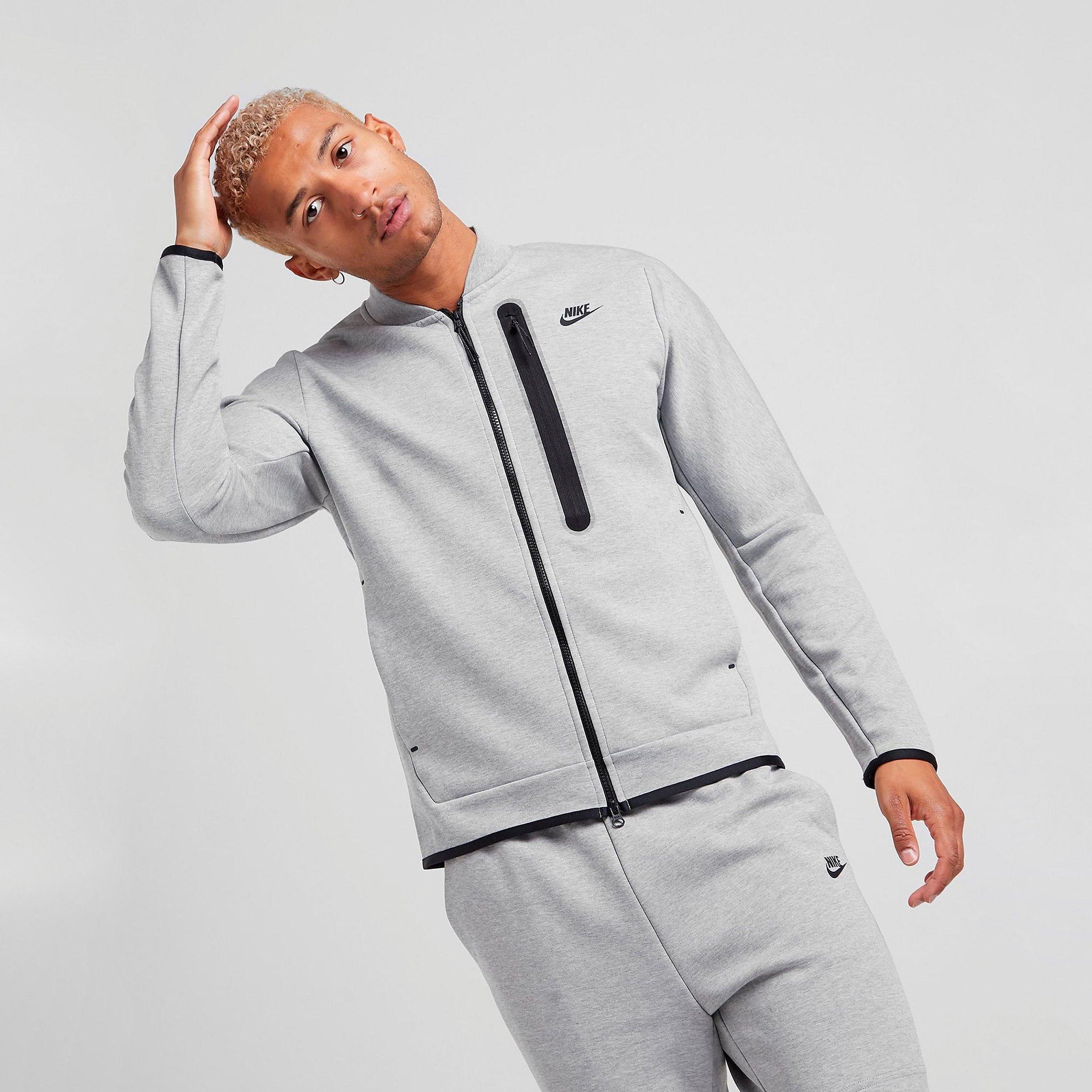 grey nike tech fleece jacket