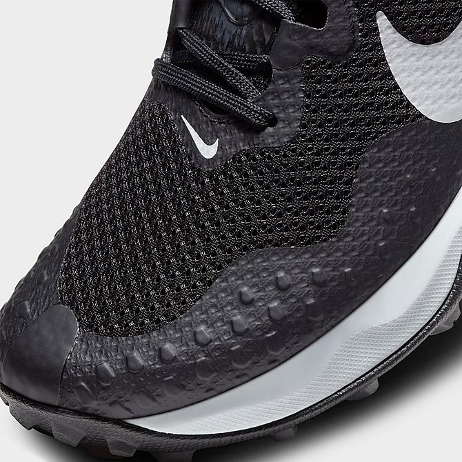Front view of Women's Nike Wildhorse 7 Trail Running Shoes in Black/Anthracite/Pure Platinum 9 Click to zoom