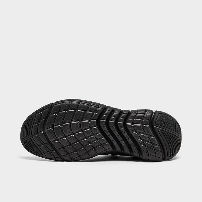 Bottom view of Men's Nike Free Run 5.0 Running Shoes in Black/Black/Off Noir Click to zoom