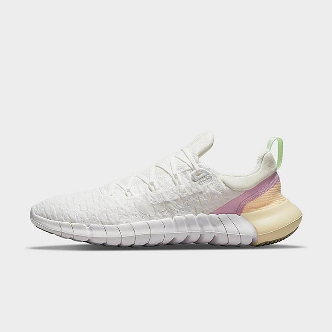 Right view of Women's Nike Free Run 5.0 Running Shoes in Summit White/Platinum Tint/Light Arctic Click to zoom